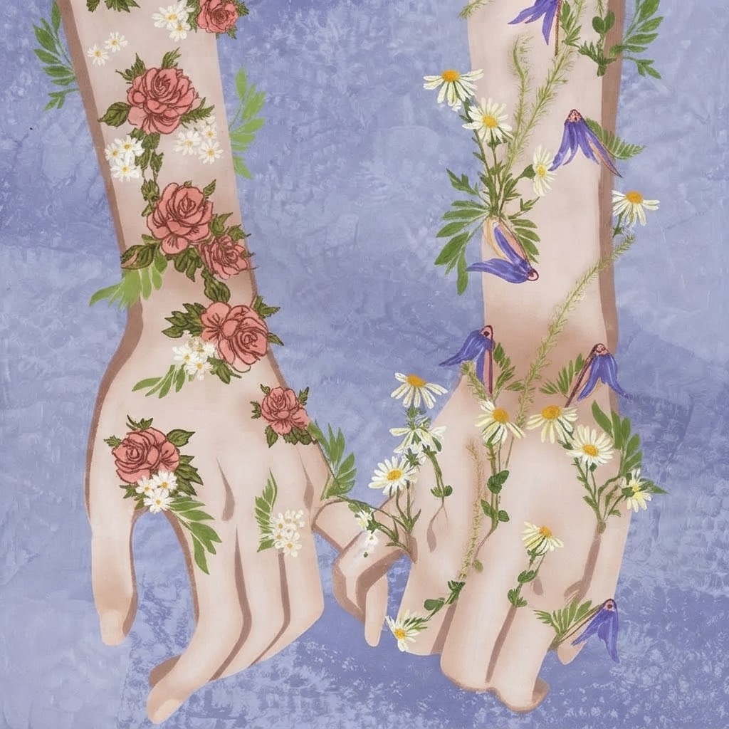 Art Print "Hand in Hand" Illustration by FemTea - Image 4