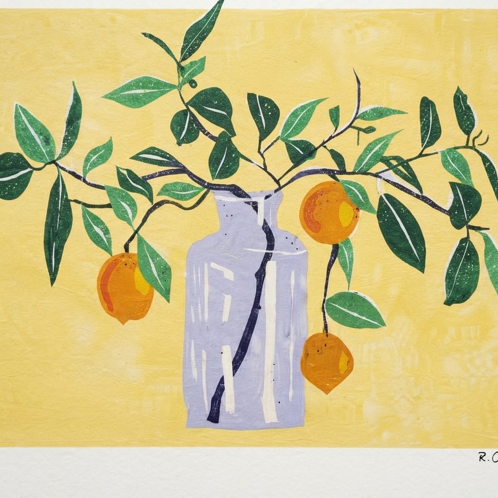 Art Print "Orangey" Illustration by FemTea - Image 4