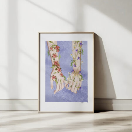 Art Print "Hand in Hand" Illustration by FemTea