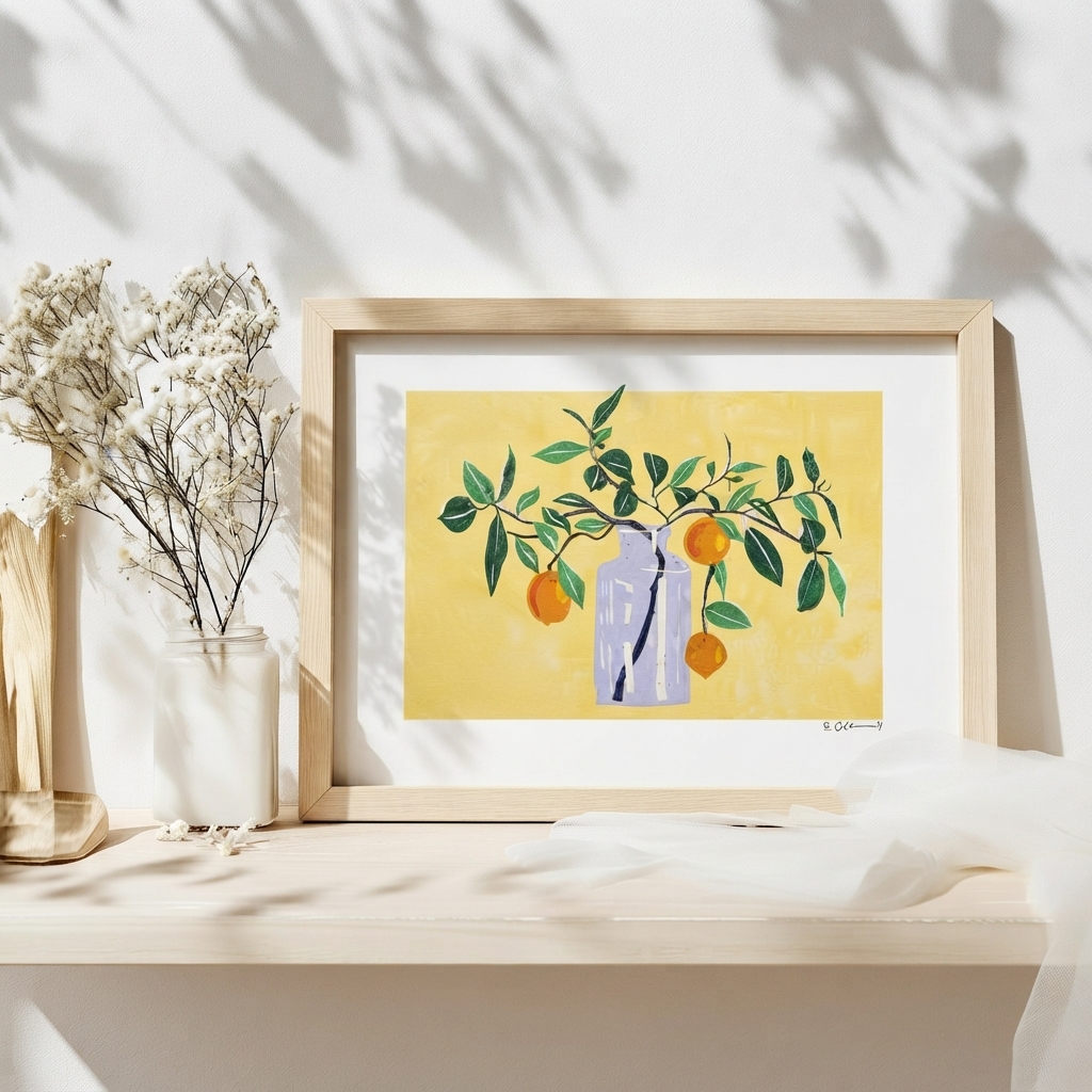 Art Print "Orangey" Illustration by FemTea - Image 2