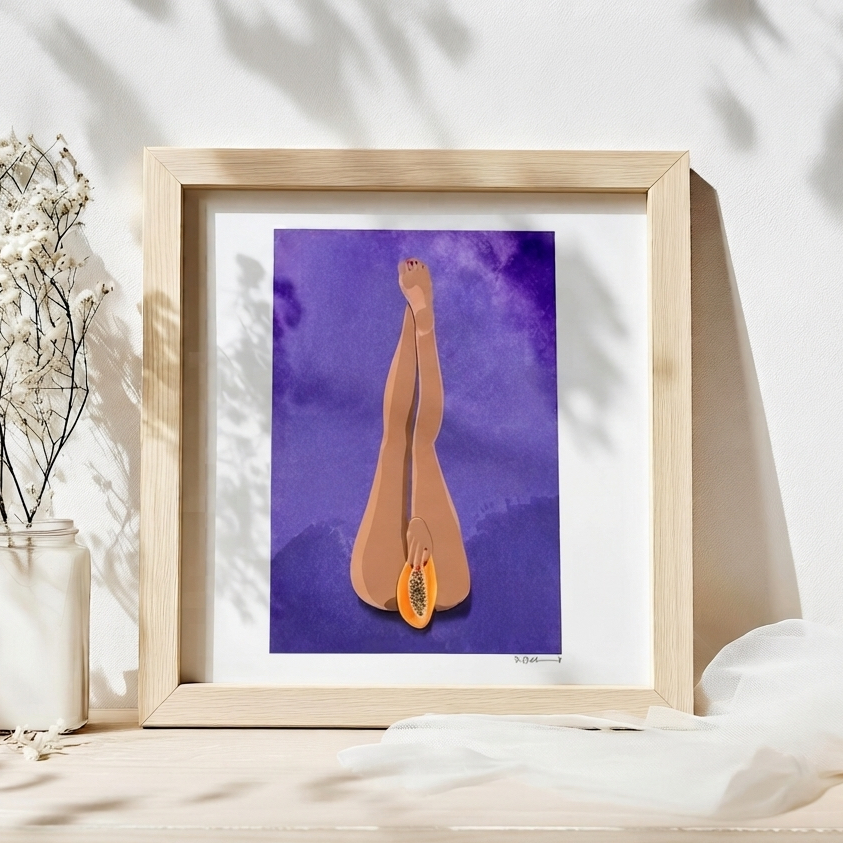 Art Print "Papaya" Illustration by FemTea - Image 2